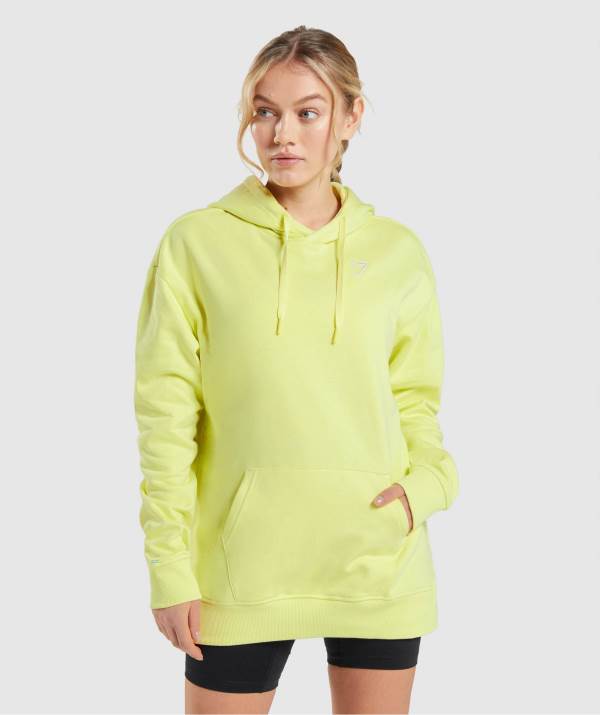 Damske Mikiny S Kapucňou Gymshark Training Oversized Zelene | LU2516479